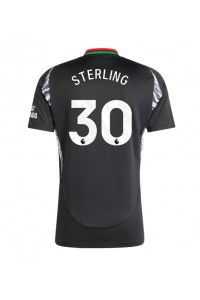 Arsenal Raheem Sterling #30 Jalkapallovaatteet Vieraspaita 2024-25 Lyhythihainen